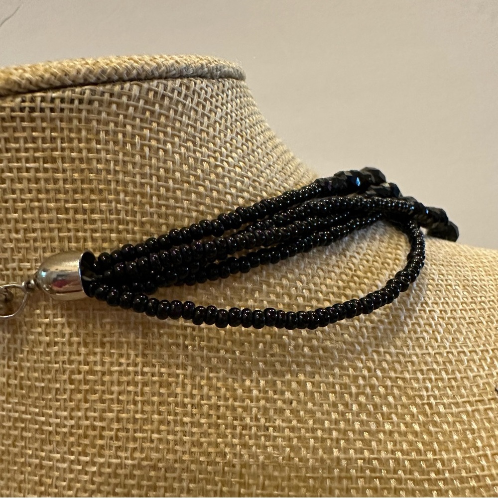 Chico's Multistrand Beaded Statement Necklace In … - image 8